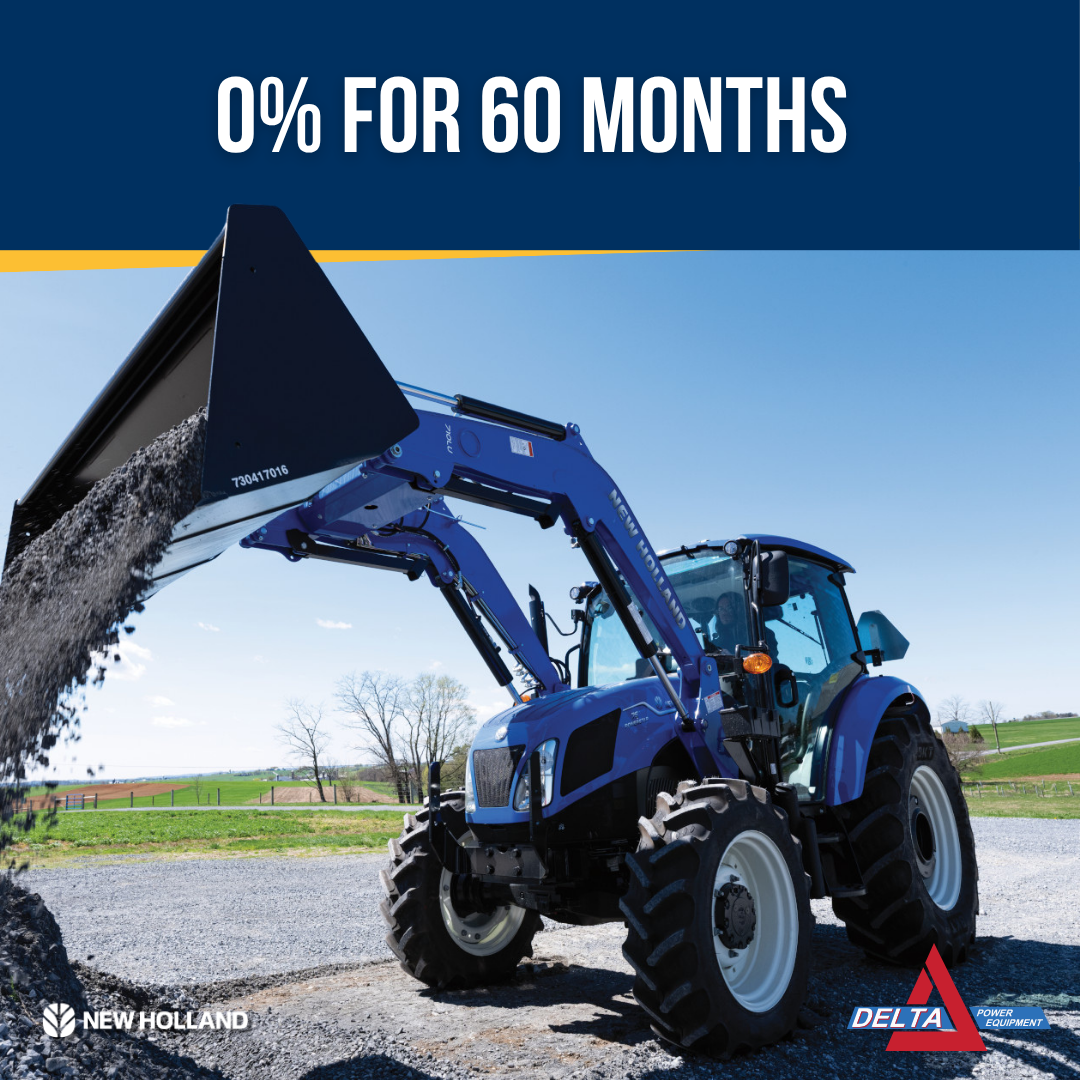 0% FOR 60 MONTHS ON SELECT MID-RANGE TRACTORS